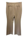 Simkhai Size 12 Beige Polyester Blend High Rise Pockets Wide Leg Trouser Pants Beige / 12