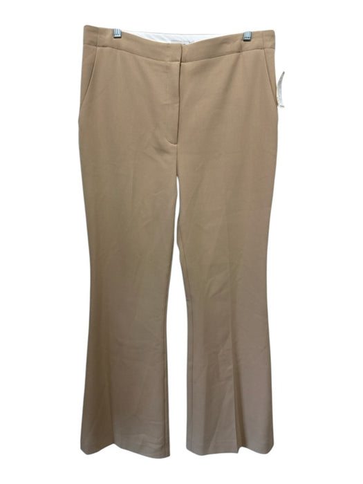 Simkhai Size 12 Beige Polyester Blend High Rise Pockets Wide Leg Trouser Pants Beige / 12