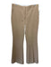 Simkhai Size 12 Beige Polyester Blend High Rise Pockets Wide Leg Trouser Pants Beige / 12