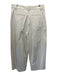 A.L.C. Size 10 Light Beige Cotton Blend High Rise Pleated Wide Leg Pants Light Beige / 10