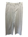 A.L.C. Size 10 Light Beige Cotton Blend High Rise Pleated Wide Leg Pants Light Beige / 10