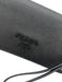 Prada Black Saffiano Leather Flap Logo Wristlet WOC Bag Black / Mini