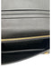 Prada Black Saffiano Leather Flap Logo Wristlet WOC Bag Black / Mini