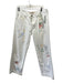 Roy Rogers Size 31 White Cotton Denim Button Fly Illustrations Mid Rise Jeans White / 31