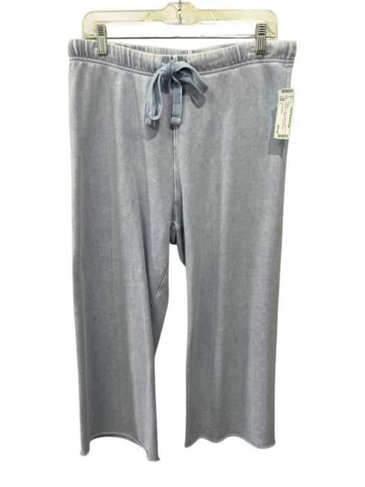 Frank & Eileen Size L Light Blue Cotton Elastic Waist Drawstring Jogger Pants Light Blue / L
