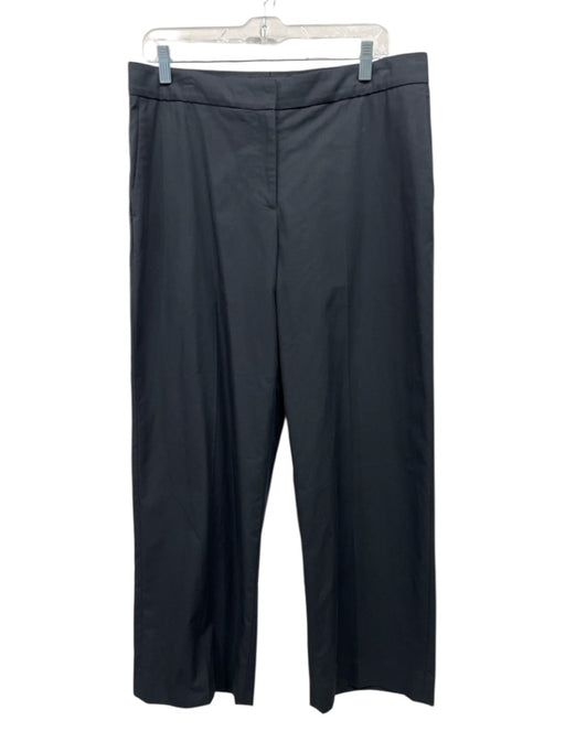 Nili Lotan Size 10 Black Cotton High Rise Zip & Hook Closure pocket Pants Black / 10