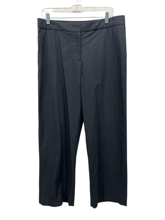Nili Lotan Size 10 Black Cotton High Rise Zip & Hook Closure pocket Pants Black / 10