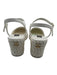 Chanel Shoe Size 42 White & Black Leather Raffia Base Cap Toe Espadrille Sandals White & Black / 42