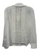 Alice + Olivia Size L White Cotton & Silk Embroidered Lace Trim 3/4 Sleeve Top White / L