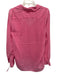Frank & Eileen Size S Bright Pink Cotton Collar Button Long Sleeve Top Bright Pink / S