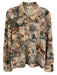 L'agence Size XL Beige Multi Nylon Blend Button Front Lace Detail Printed Top Beige Multi / XL