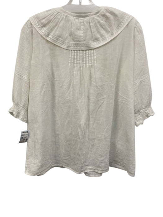 Ba&sh Size XS White Cotton ruffles Long Sleeve 1/2 sleeve Top White / XS