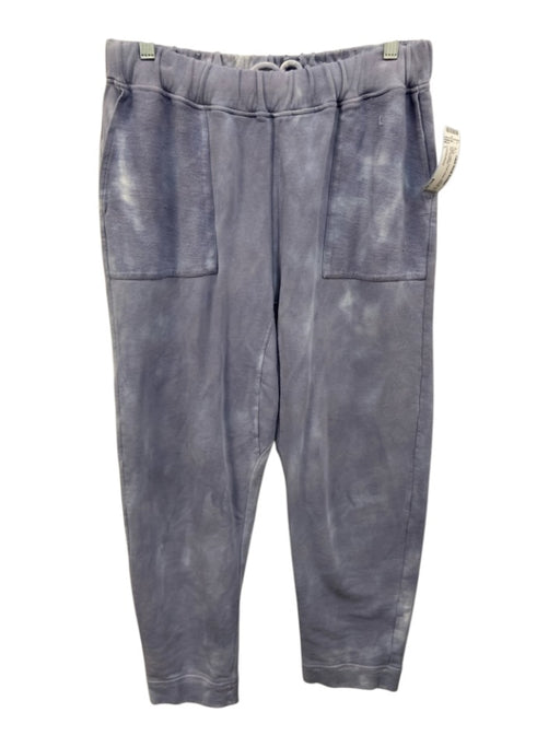 Loveshackfancy Size L Indigo Cotton Elastic Waist Pockets Tie Dye Pants Indigo / L