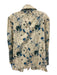 Tuckernuck Size XXL Beige & Multi Cotton 1/4 Button Floral Smocked Top Beige & Multi / XXL
