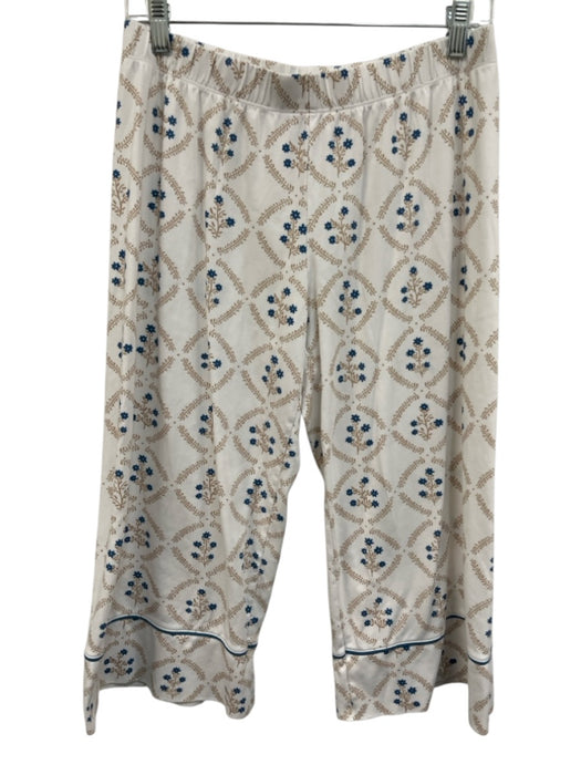Lake Size M White multi Prima Cotton Printed Long Sleeve Wide Neck Pants Set White multi / M