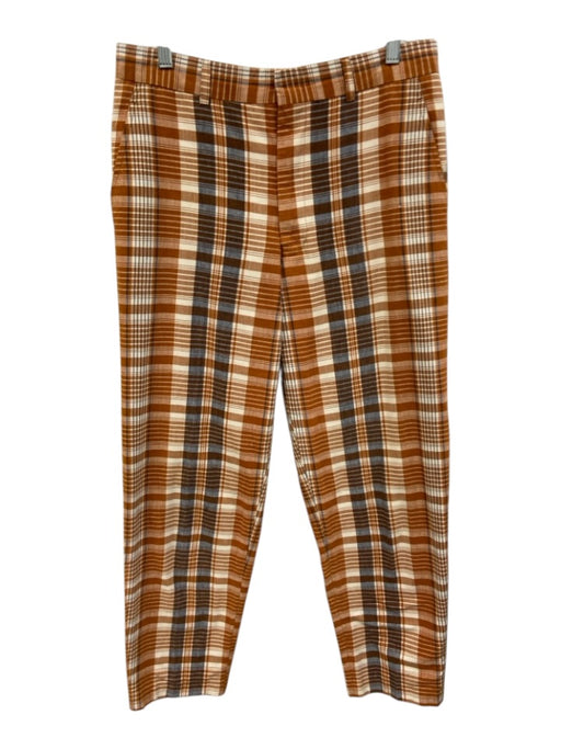 Comme des Garcons Size M Brown Multi Cotton Zip & Hook Closure Trouser Pants Brown Multi / M