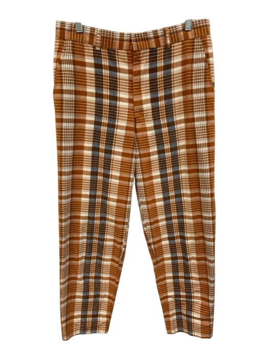 Comme des Garcons Size M Brown Multi Cotton Zip & Hook Closure Trouser Pants Brown Multi / M