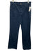 Veronica Beard Jeans Size 30 Navy Cotton Blend Zip & Button Wide Leg Pants Navy / 30