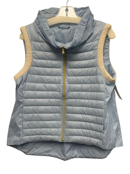 Cortland Park Size XL Blue Nylon Zip Front Vest Padded Jacket Blue / XL