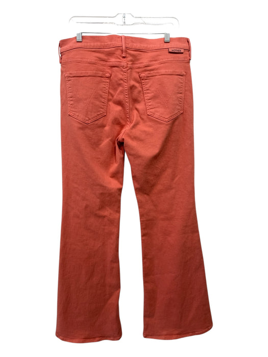 Mother Size 33 Salmon Pink Cotton Blend Zip Fly Flare Jeans Salmon Pink / 33