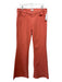 Mother Size 33 Salmon Pink Cotton Blend Zip Fly Flare Jeans Salmon Pink / 33