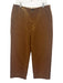 J Crew Size 10 Gold Cotton Blend Metallic Zip & Button Wide Leg Wide Leg Pants Gold / 10