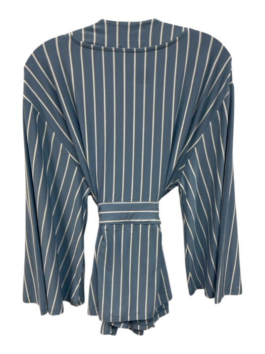 Lake Size M Blue & White Modal & Spandex Striped Pajamas Blue & White / M