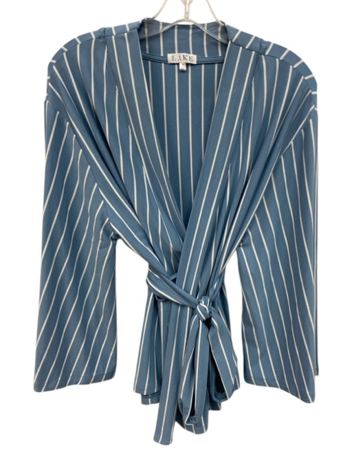Lake Size M Blue & White Modal & Spandex Striped Pajamas Blue & White / M