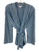 Lake Size M Blue & White Modal & Spandex Striped Pajamas Blue & White / M