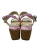 Jimmy Choo Shoe Size 41 Pink & Multi Canvas Espadrille Bejeweled Buckle Sandals Pink & Multi / 41