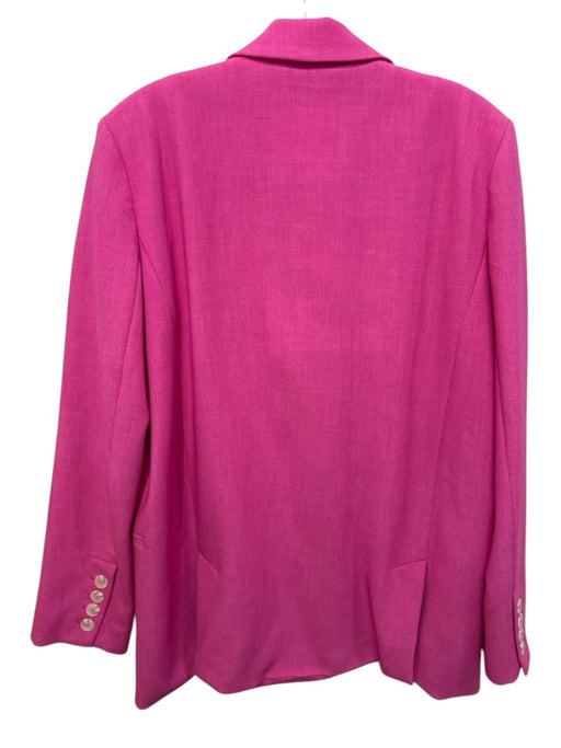 Maeve Size 10 Pink Polyester Blend Double Breasted Blazer Jacket Pink / 10