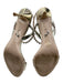 Miu Miu Shoe Size 41 Light Gold Patent Leather Crystal Embellishments Sandals Light Gold / 41