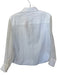 Brunello Cucinelli Size L White Cotton Blend Long Sheer Sleeves Button Down Top White / L