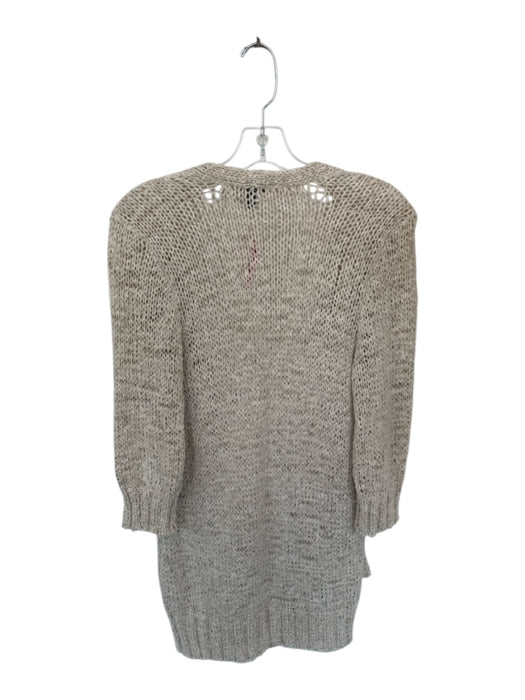 Eileen Fisher Size S Oatmeal Cotton & Linen Chunky Knit Long Sleeve Sweater Oatmeal / S