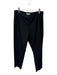 Eileen Fisher Size S Black Organic Cotton Blend Side Zip Straight Leg Pants Black / S
