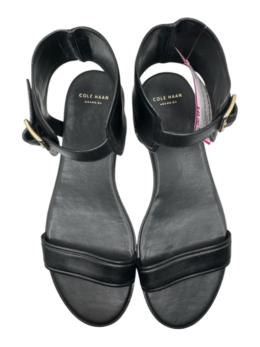 Cole Haan Shoe Size 9 Black Leather Ankle Buckle Sandals Black / 9