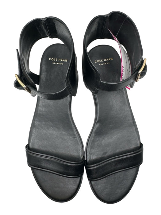 Cole Haan Shoe Size 9 Black Leather Ankle Buckle Sandals Black / 9