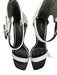 Rag & Bone Shoe Size 39 Black & White Leather Heel Back Zip Ankle Buckle Sandals Black & White / 39