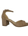 Sam Edelman Shoe Size 9 Tan Vegan Suede Block Heel Ankle Strap Sandals Tan / 9