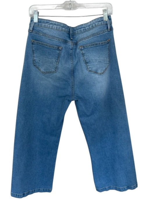 Driftwood Size 29 Light Wash Cotton Blend High Waist Button Fly Wide Leg Jeans Light Wash / 29