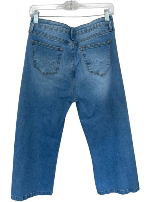 Driftwood Size 29 Light Wash Cotton Blend High Waist Button Fly Wide Leg Jeans Light Wash / 29