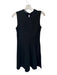 Lafayette 148 Size 6 Black Viscose Blend Sleeveless Back Zip Tea Length Dress Black / 6