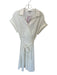 Spanner Size S Ivory Polyester Cap Sleeve Belted Collar Maxi Dress Ivory / S