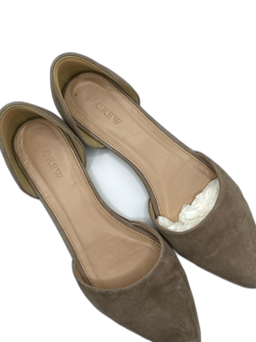 J. Crew Shoe Size 9 Taupe Suede Open Sides Flats Taupe / 9