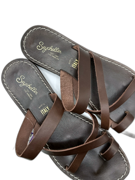 Seychelles Shoe Size 9 Brown Leather Toe Strap Sandals Brown / 9