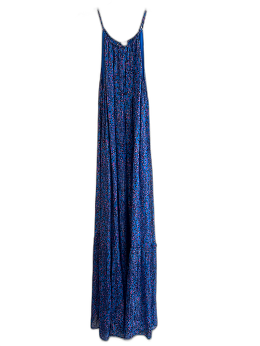 Lilly Pulitzer Size S Blue & Multi Viscose Animal Print Metalic Threading Dress Blue & Multi / S
