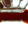 Alexander McQueen Orange & Silver Leather & Metal Knuckle Bar Hobo Skull Bag Orange & Silver / Mini