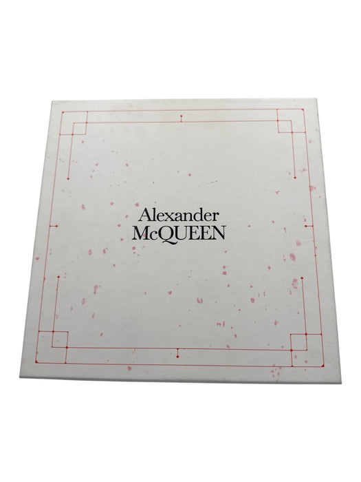 Alexander McQueen Orange & Silver Leather & Metal Knuckle Bar Hobo Skull Bag Orange & Silver / Mini