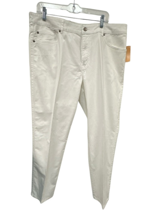 Peter Millar Size 38 White Cotton Solid Men's Pants White / 38