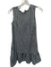 J. Crew Size S White & Black Cotton Sleeveless Checkered Back Tie Dress White & Black / S